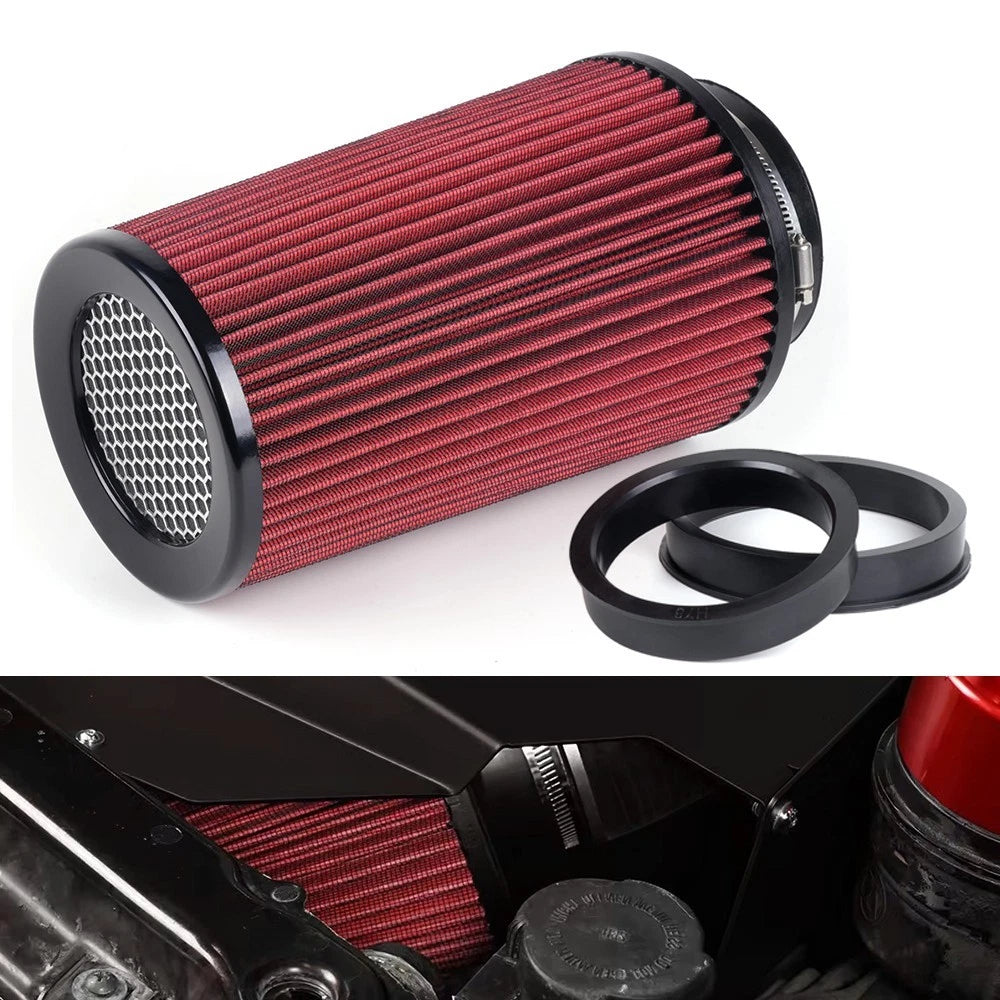 Cold Air Intake Filter for Universal Vehicles (3", 3.5", 4")