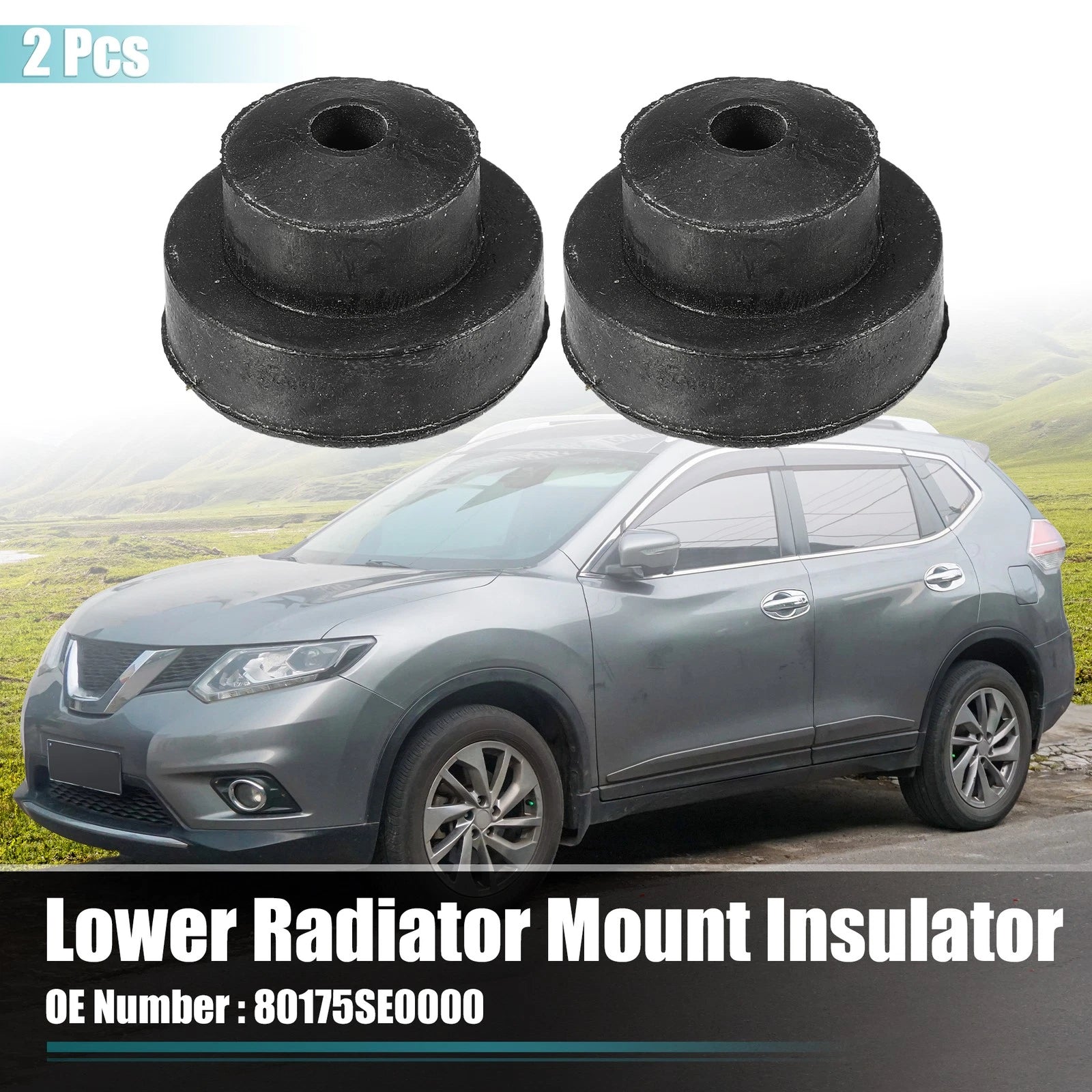 2X Rubber Pad Lower Bushing for Honda Accord 