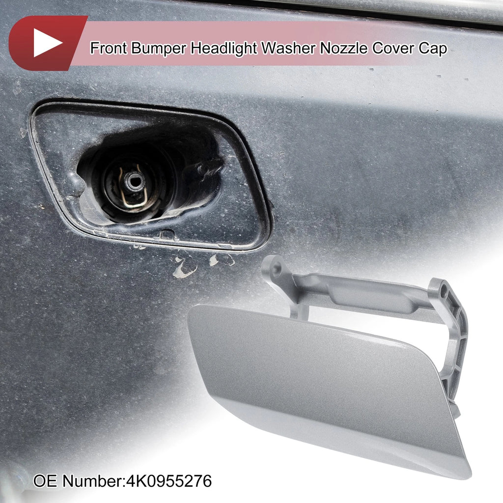 Front Right Washer Nozzle Cover Cap No. 4K0955276 for Audi A6 (2019–2024) Gray