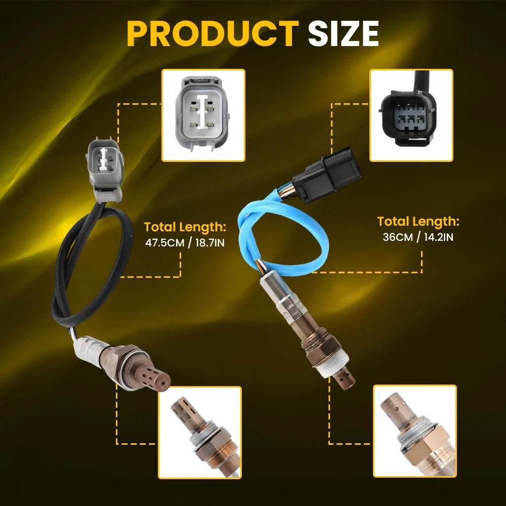 Oxygen O2 Sensor Set of 2 for Honda Odyssey (2007–2010) 3.5L 4-40X