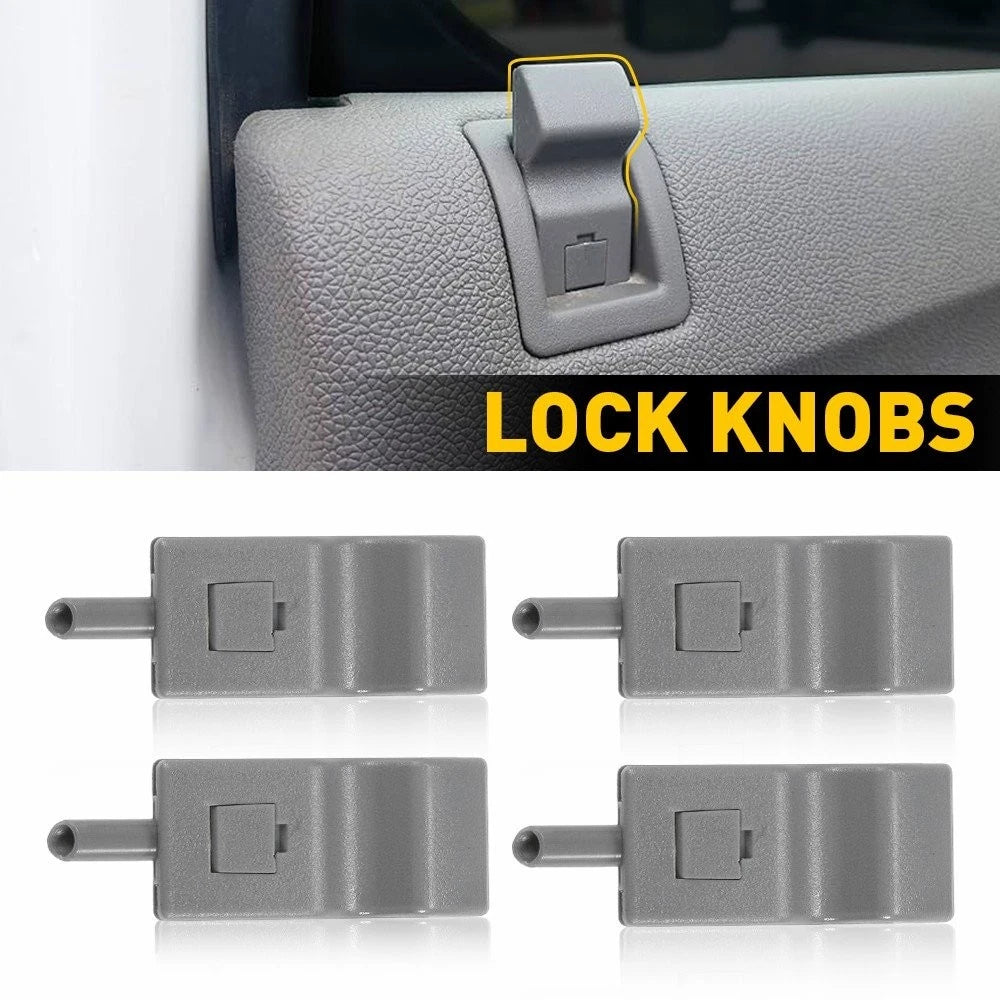 Set of 4 Door Lock Knobs for Sierra Silverado 1500 2500 3500 (2007–2013)