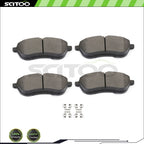 4x Metallic Brake Pads for Mercedes Benz C300 (2008–2012) SLK250 (2012–2015)