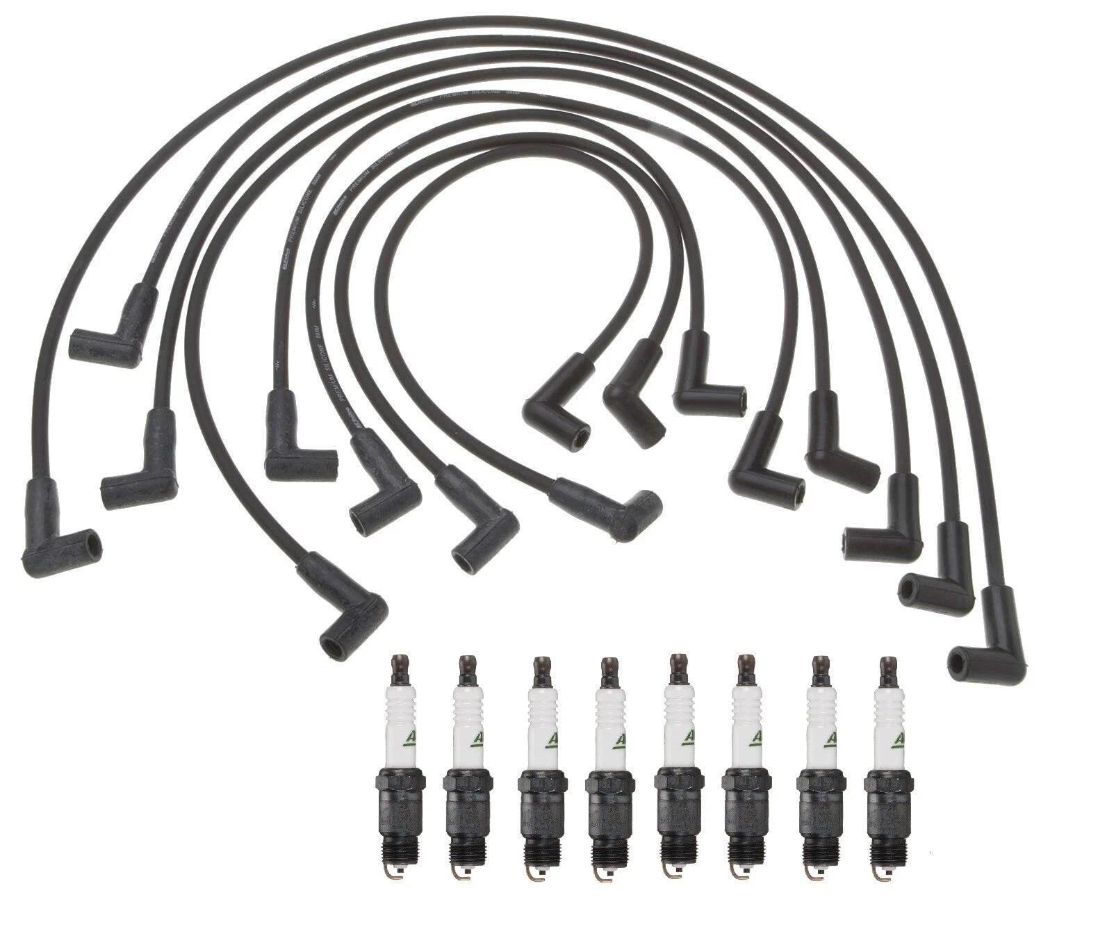 Professional Ignition Wire Set & ACDelco Spark Plugs for Chevy Impala V8