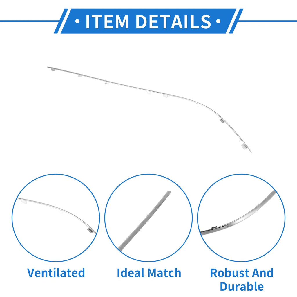 Bumper Grille Trim Garnish No. 2128850421 for Mercedes-Benz W212/E (2010–2013)