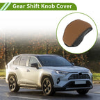 1 Pc Gear Shift Knob Cover for Toyota Highlander (2020–2024) Black Faux Leather
