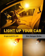 AUXITO T10 194 168 Yellow Amber LED Light Bulb for Various Vehicles