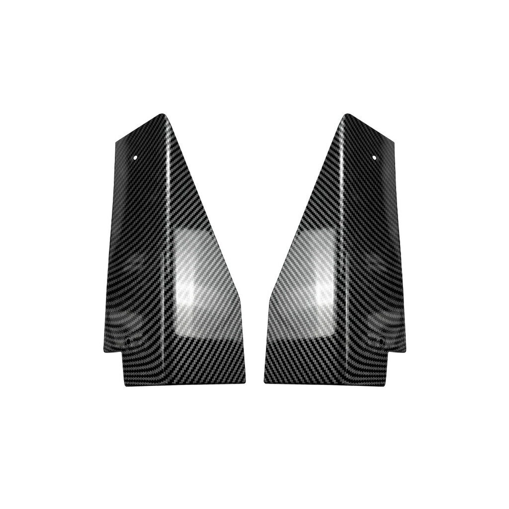 Carbon Look Side Skirt Rocker Extension Lips for Ford Mustang (2015–2023)