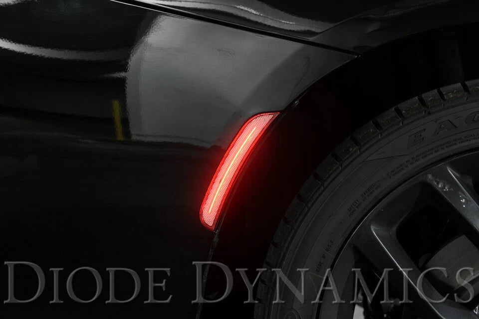 Clear LED Side Marker Lights Set for Dodge Charger (2015–2020)