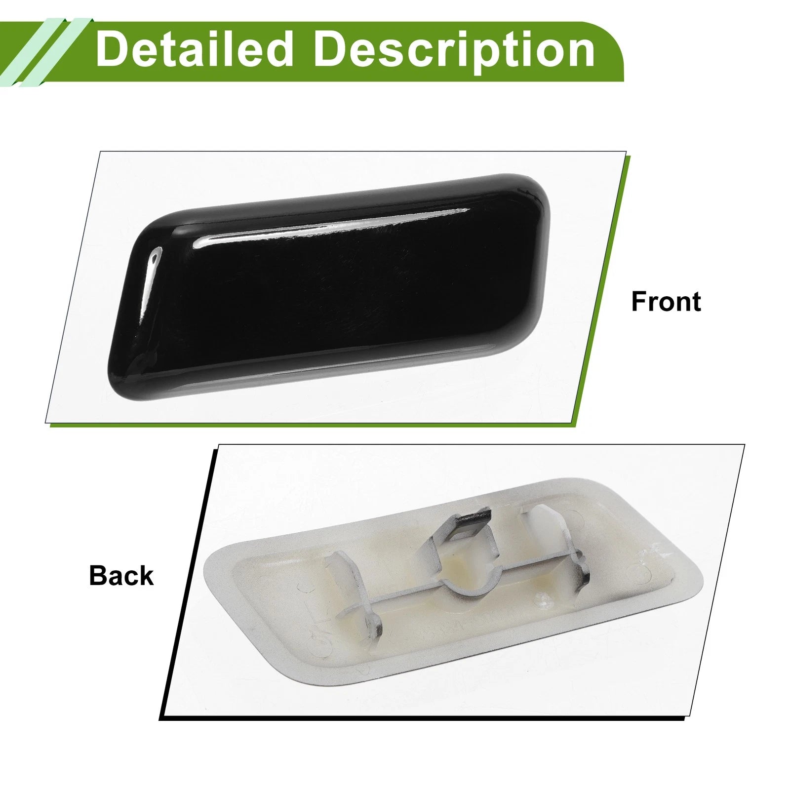 Front Left Washer Nozzle Cover for Toyota Land Cruiser (2016–2021) 8535460070 Black