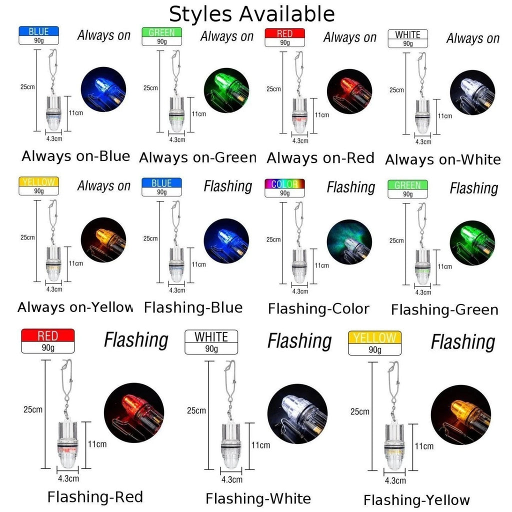 LED Fishing Light Dual Mode for Deep Sea Use (Steady & Flashing)
