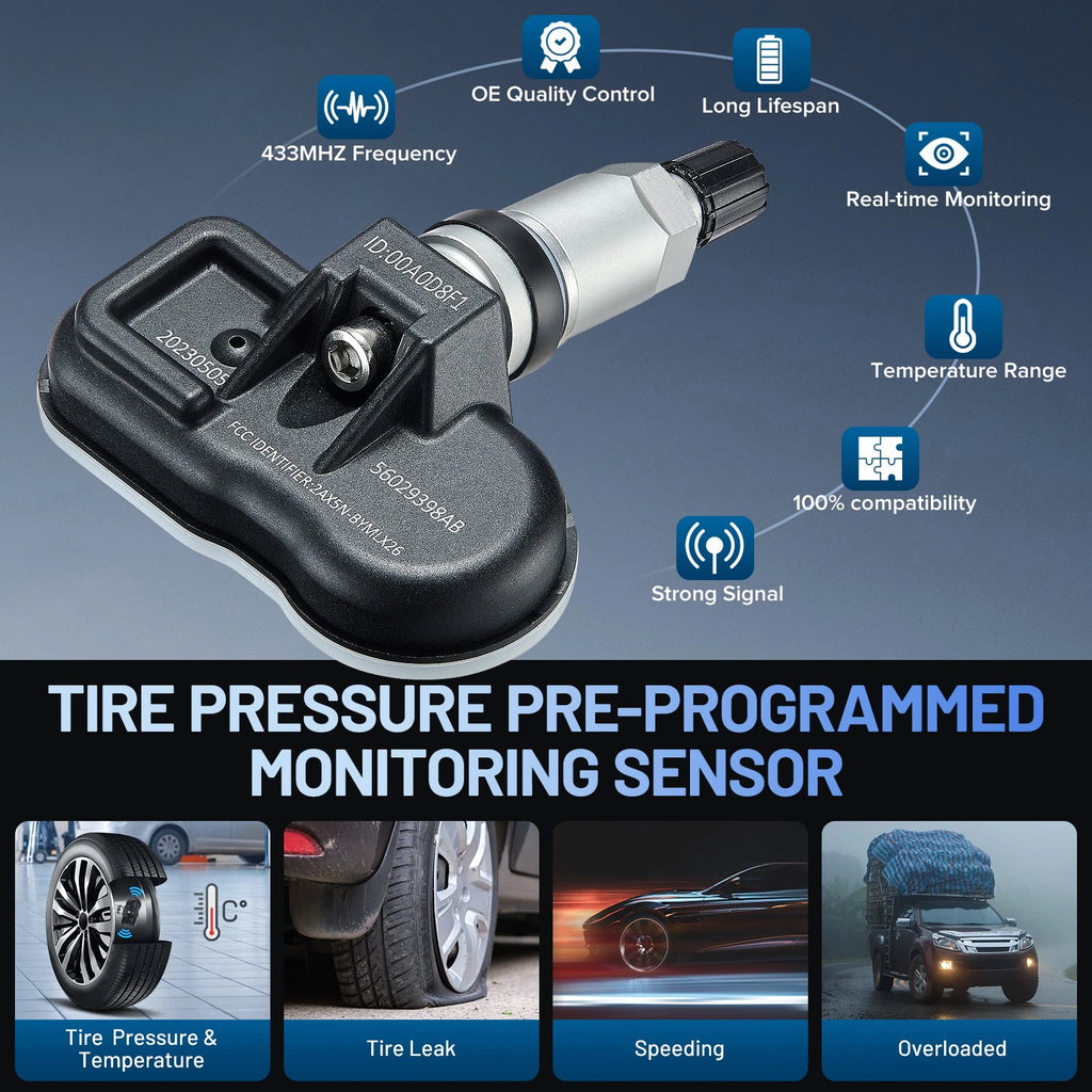 TPMS Tire Pressure Sensor for 1981-1983 Dodge Challenger (2.6L)