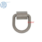 6 Pack Weld-On Forged D Ring 1/2" 12000 LBS for Heavy Duty Applications