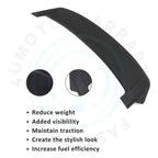 Rear Roof Spoiler Wing for Honda CR-V (2007–2011) Black ABS