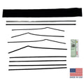 Door Window Felt Rubber Beltline Kit for 1955-1957 Chevy Bel Air 2-Door