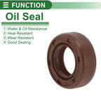 Set of 5 Oil Seals FKM Rubber 17x30x10mm High Pressure