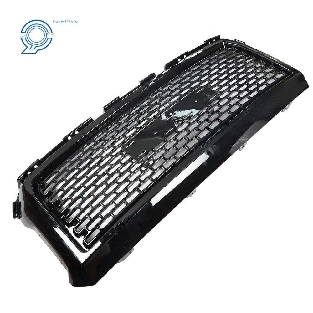 Front Hood Center Grill for GMC Sierra 1500 (2014-2015) Black Honeycomb
