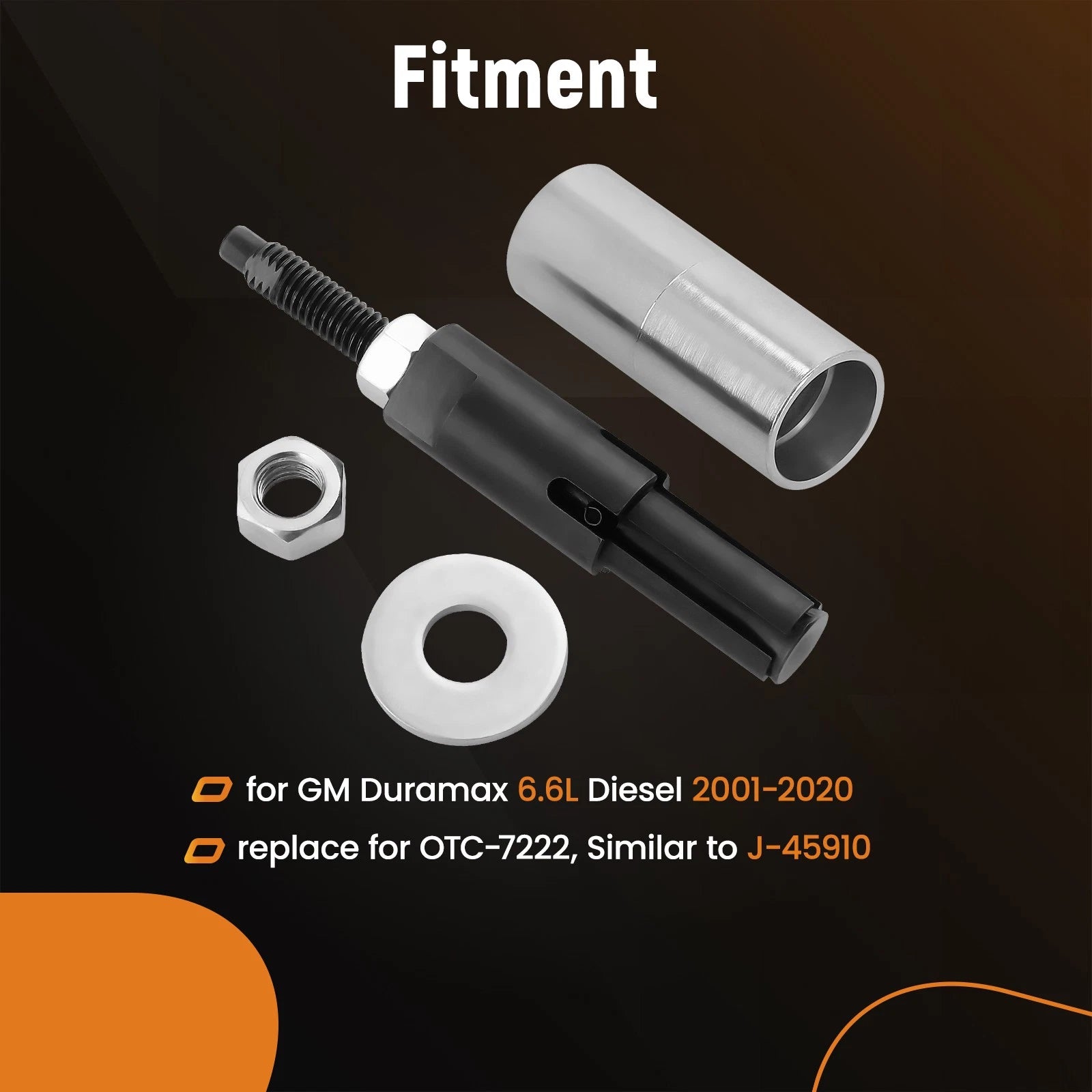Injector Tube Remover/Installer Kit for GM 6.6L Duramax Diesel (2001–2020) 7222