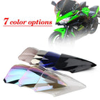 Black Dual Bubble Windscreen for Kawasaki Ninja 650 EX650 ER6F (2017-2019)