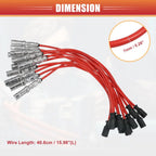 12 x Spark Plug Wire Ignition Coil Cables for Mercedes-Benz ML320 (2000-2005)