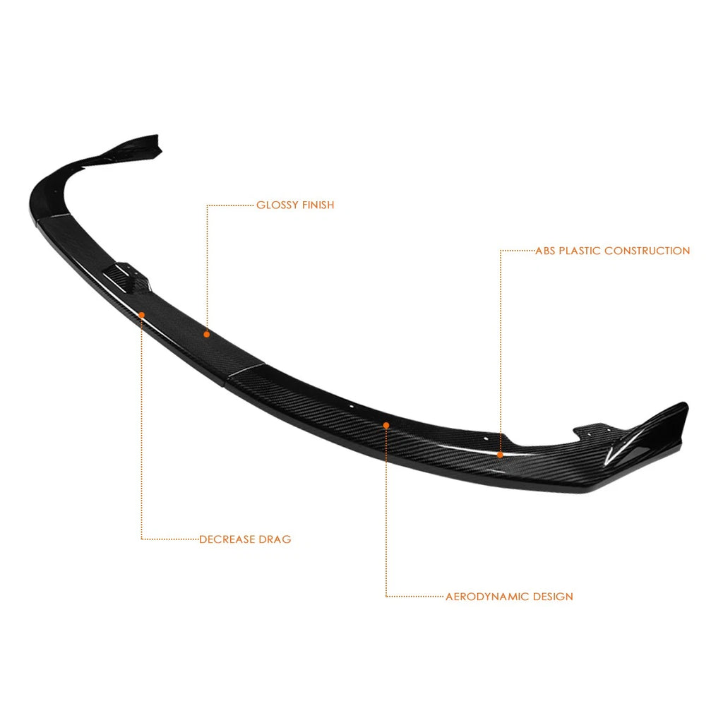 Real Carbon Fiber Front Bumper Lip for Subaru WRX STI (2008–2010)