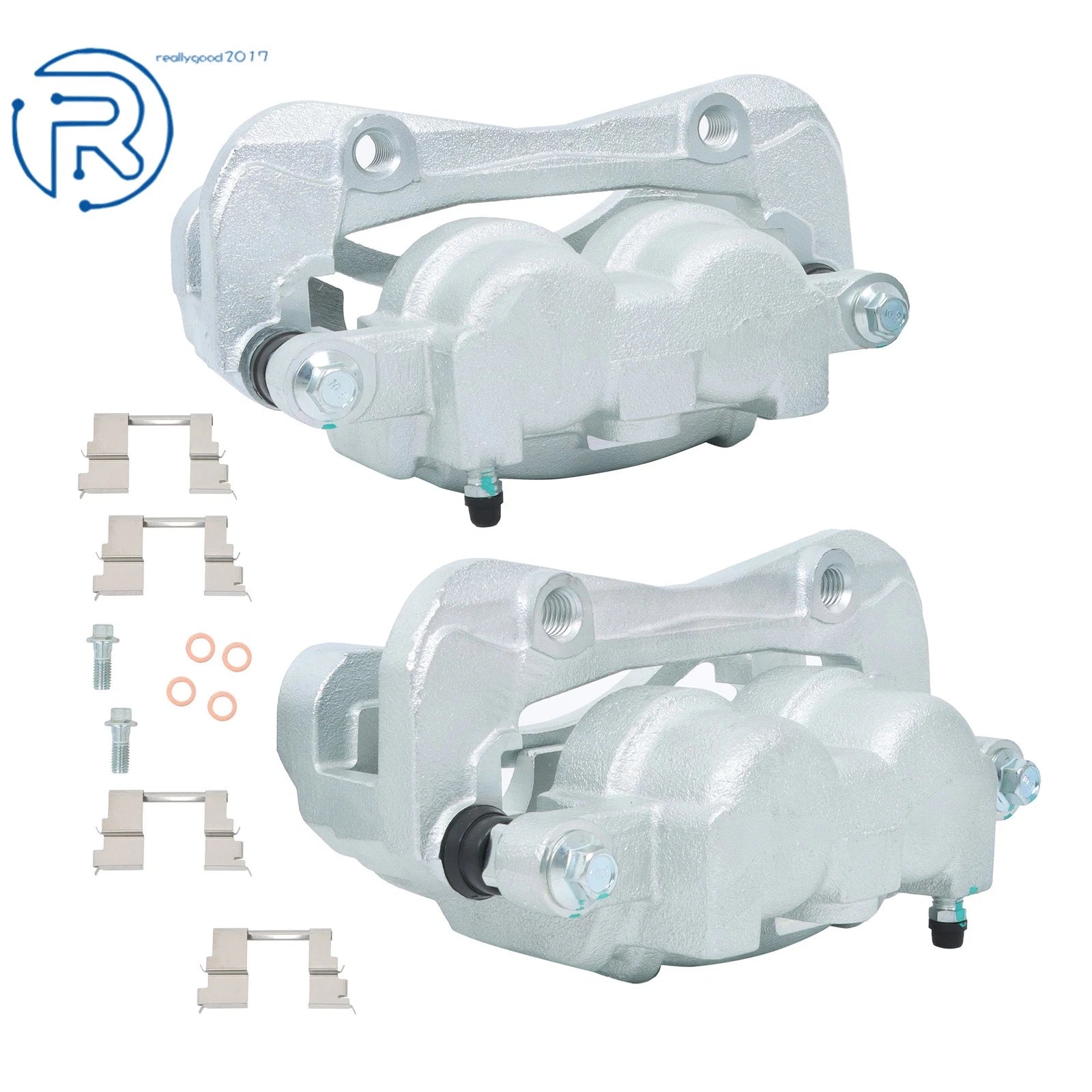 2X Front Brake Calipers w/ Bracket for GMC Canyon, Chevrolet Colorado (2004–2006)