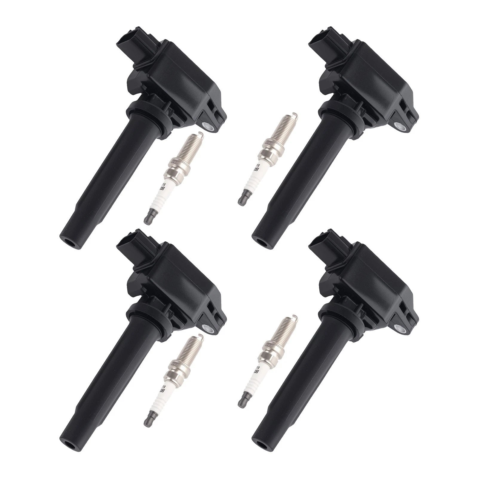 4X Ignition Coil & Spark Plug Set for Mazda 3 Sport CX-3 (2016–2021) UF656
