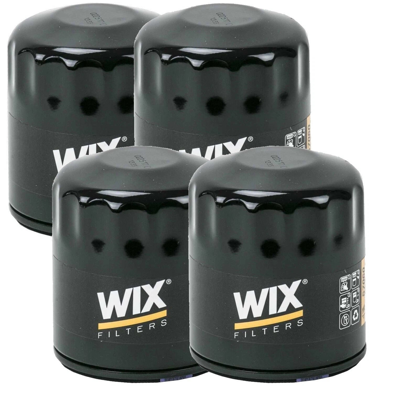 Set of 4 Wix Engine Oil Filters for Chevrolet Buick Cadillac Dodge GMC Isuzu