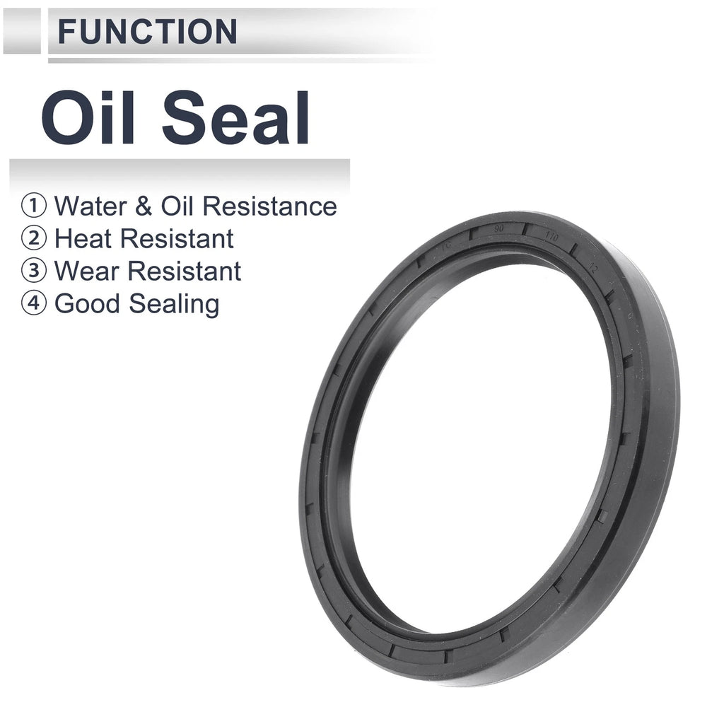 Set of 5 Oil Seal Rotary Shaft Seal Nitrile Rubber 90x110x12mm