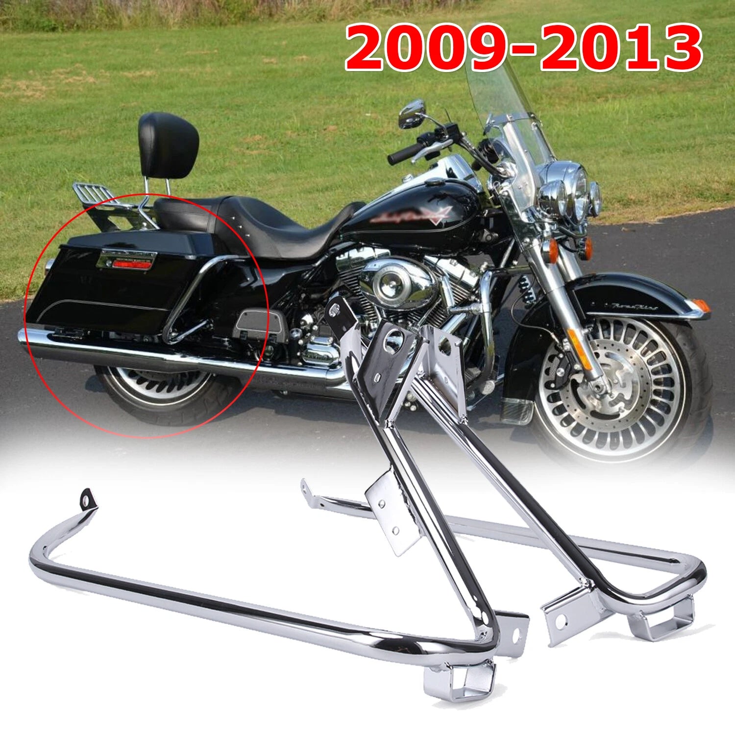 Saddlebag Support Brackets for Harley Road King, Road Glide (2009–2013) 90881-09A
