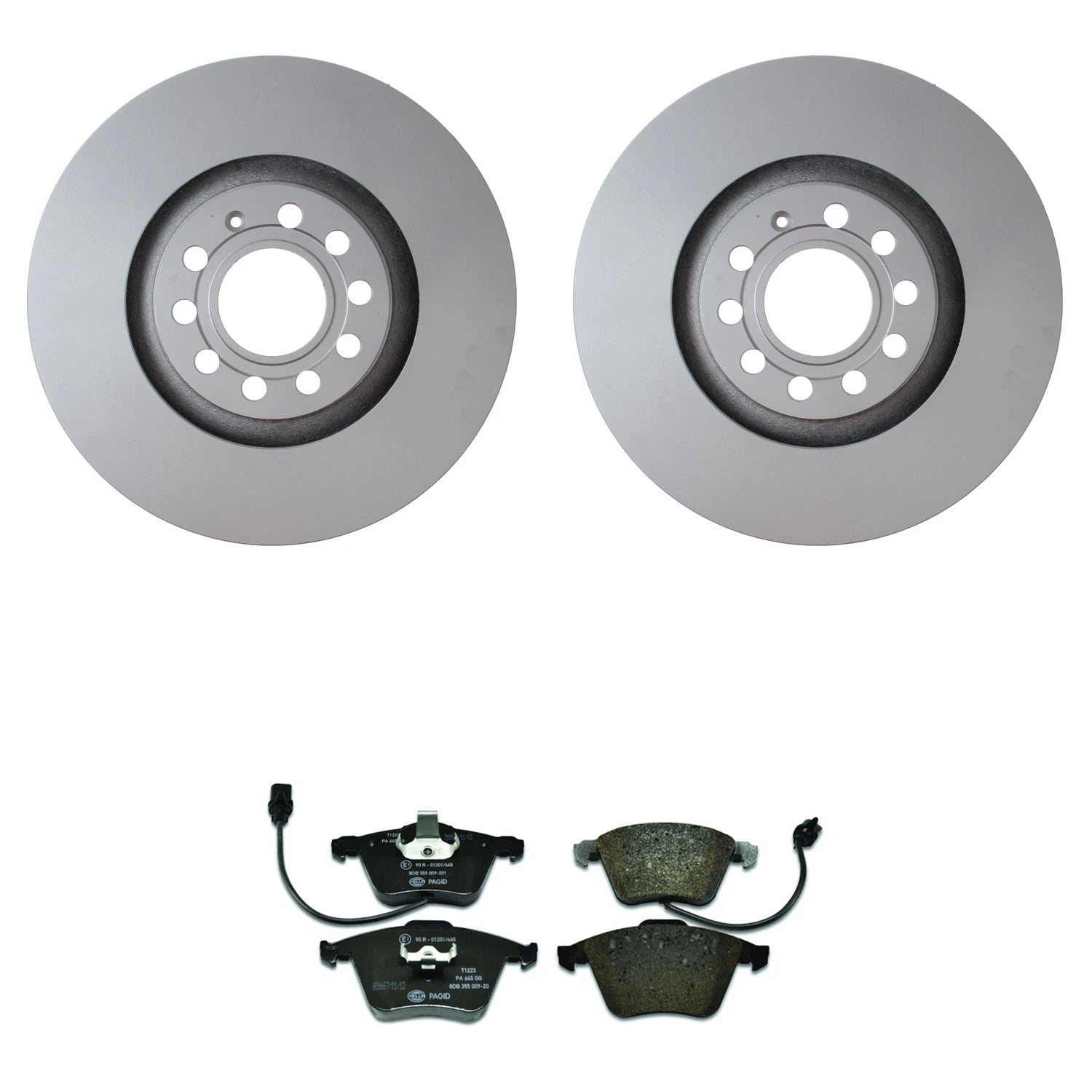 Front 320mm Rotors & Low-Met Disc Brake Pad Kit for Audi A4 (2000–2008)
