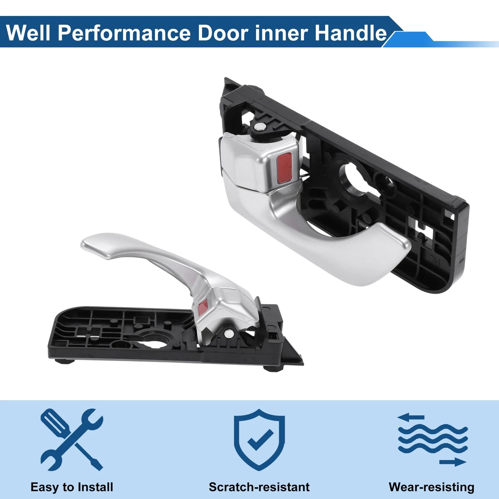 Rear Left Passenger Side Interior Door Handle for Hyundai Sonata (2011–2014) No. 836103K020