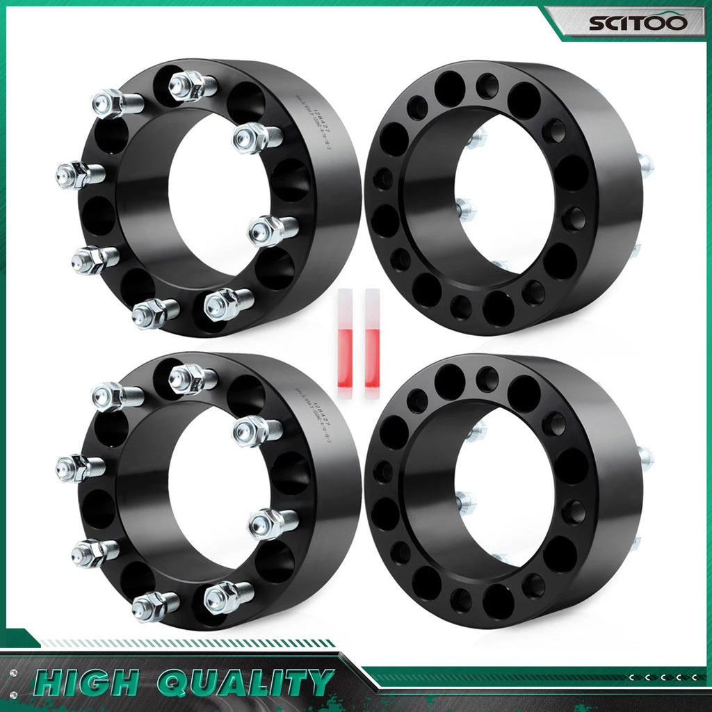 Set of 4 Wheel Spacers 3" 8x6.5" 9/16-18 for Ram 2500 3500 (2011–2013)