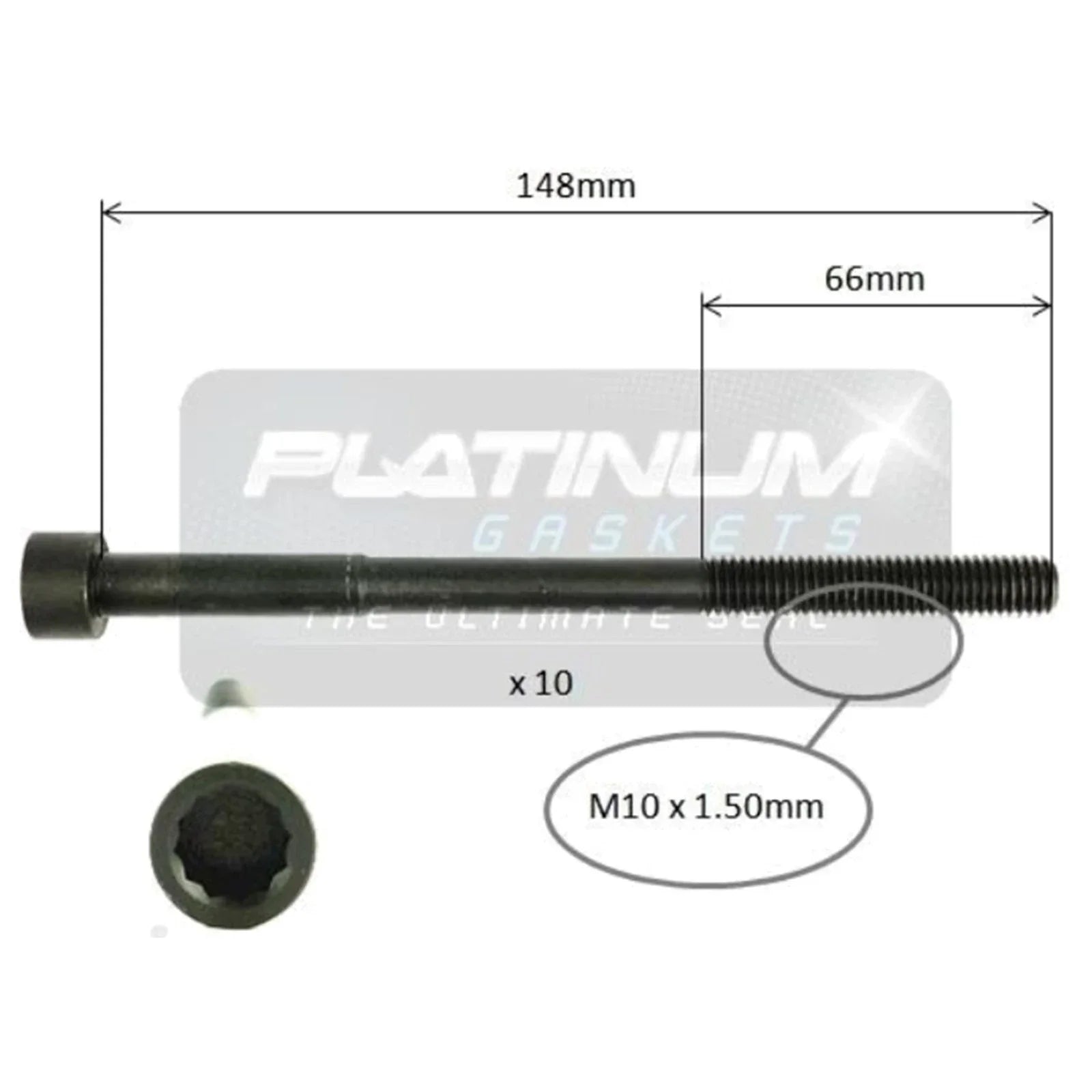 Engine Cylinder Head Bolt Set for Prius (2009–2019)