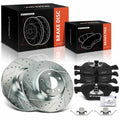 6x Front Drilled Brake Rotors & Pads for BMW 528i xDrive (2012–2016)
