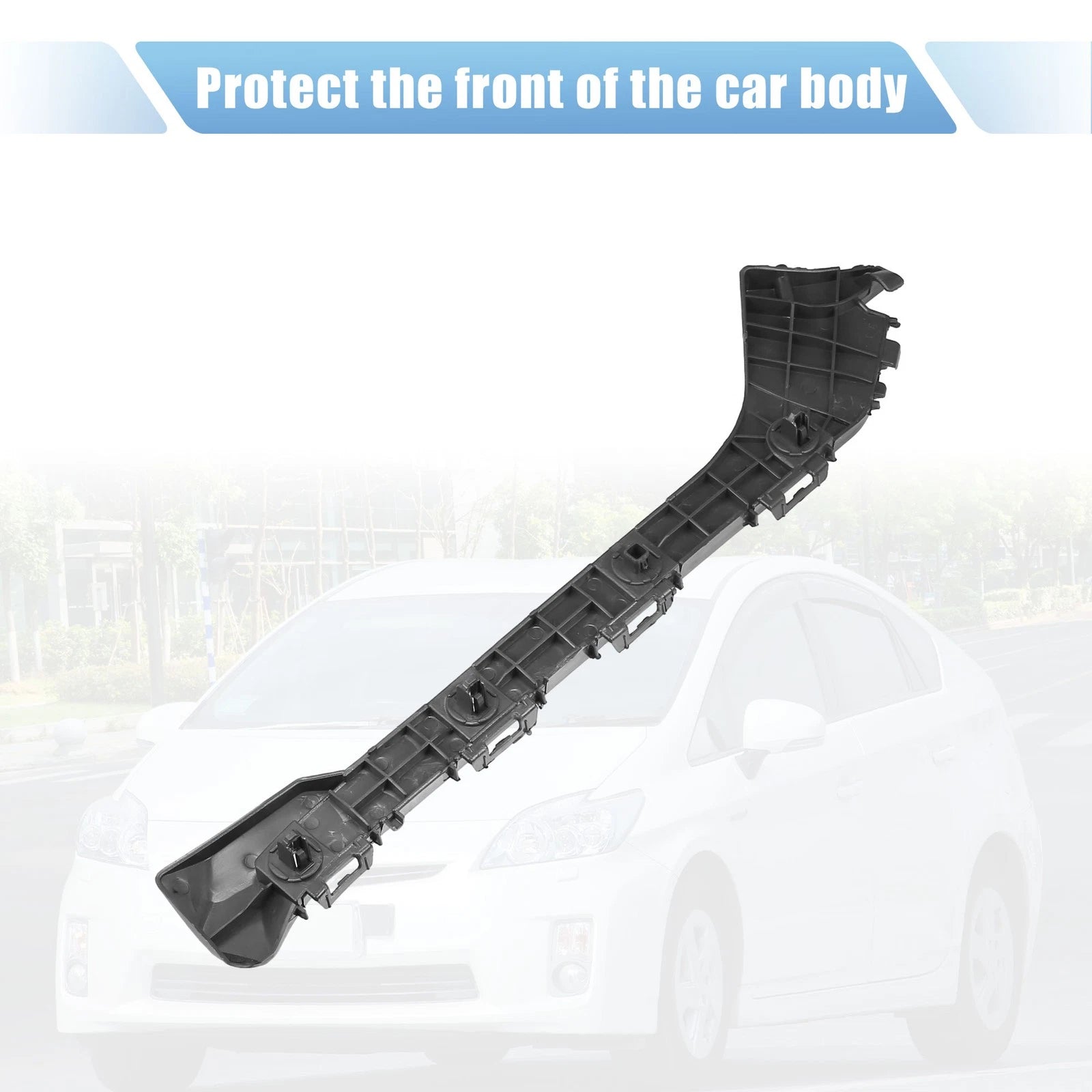 1 Pair Bumper Bracket Side Retainer for Toyota Prius Plug-In (2012–2015) Black