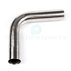 3" 90 Degree T-304 Stainless Steel Exhaust Pipe for Universal Fit (2 Feet)