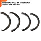 16W Glossy Black Fender Flares for Ford Ranger T6 (2018-2021)
