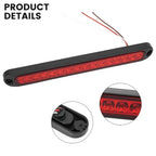 15LED Red Sealed Truck Trailer Strip Brake Tail Light Bar