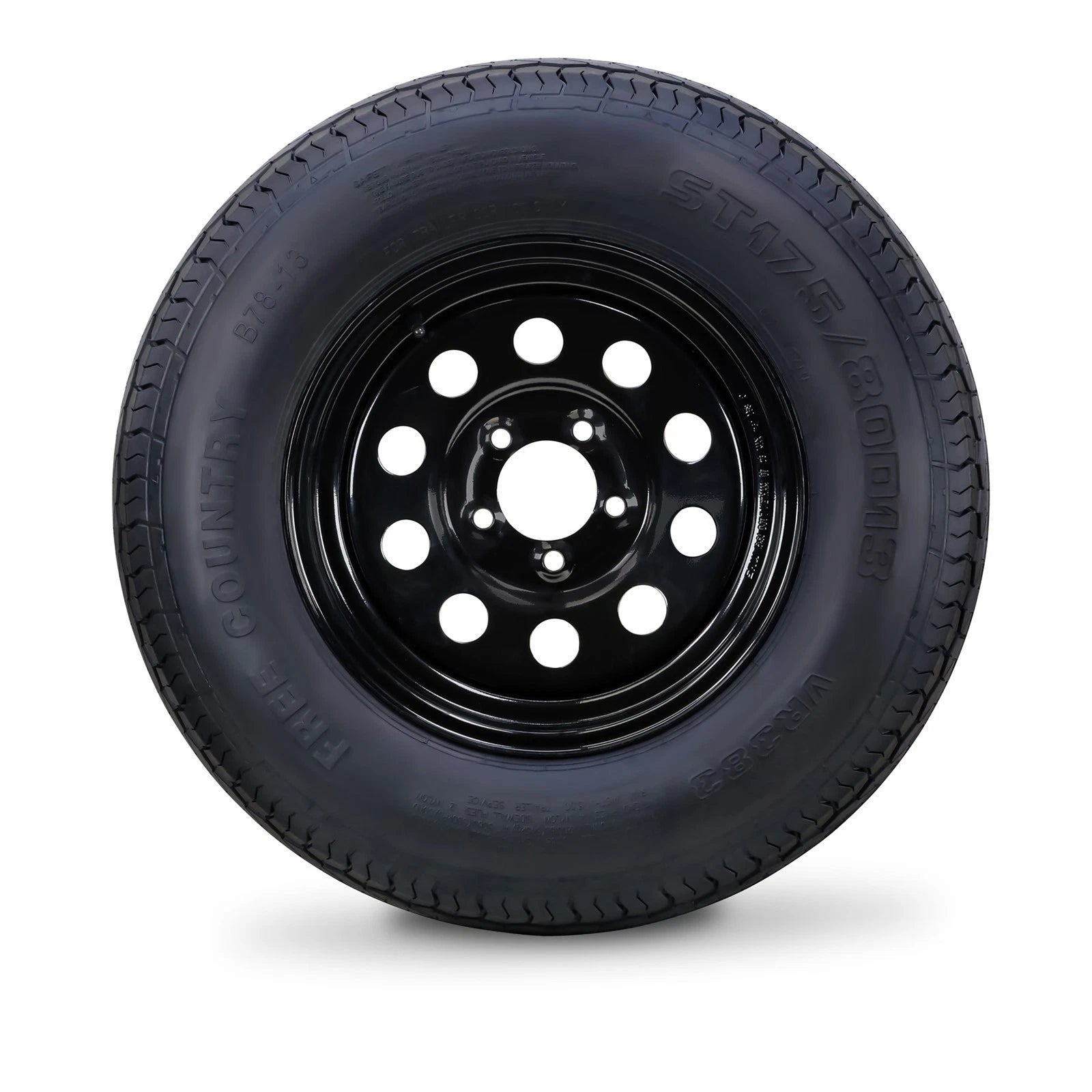 Free Country ST175/80D13 Trailer Tire Rim 5 Lug x 4.5" (C 91L)
