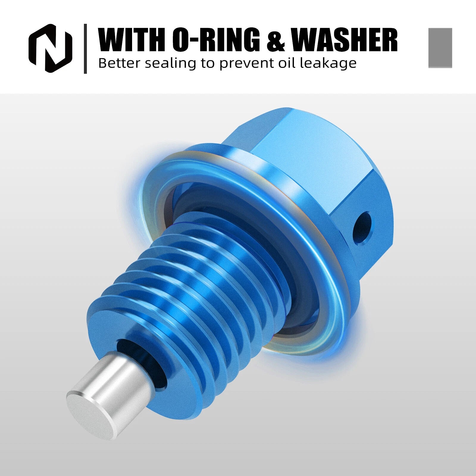 M12x1.5 Magnetic Oil Drain Plug for Yamaha YZ125/250 (1984–2004, 2016–2019)