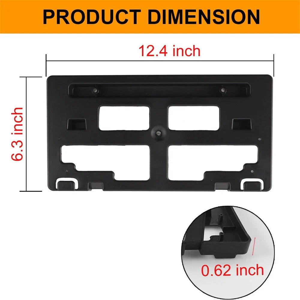 Black Front License Plate Bracket Holder for 2019-2022 Ford Ranger
