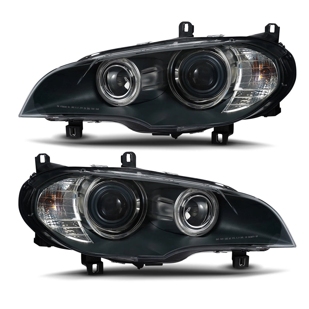 Pair HID/Xenon Headlights for BMW X5 (2007–2011) with Adaptive Lamp
