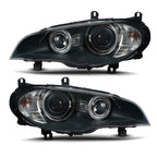 Pair HID/Xenon Headlights for BMW X5 (2007–2011) with Adaptive Lamp