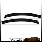 2Pcs Black Amber LED Side Marker Lights for Chevy Corvette C7 (2014–2019)