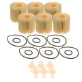 Set of 6 Oil Filter Element Drain Plug & Gaskets for Toyota Scion Lexus