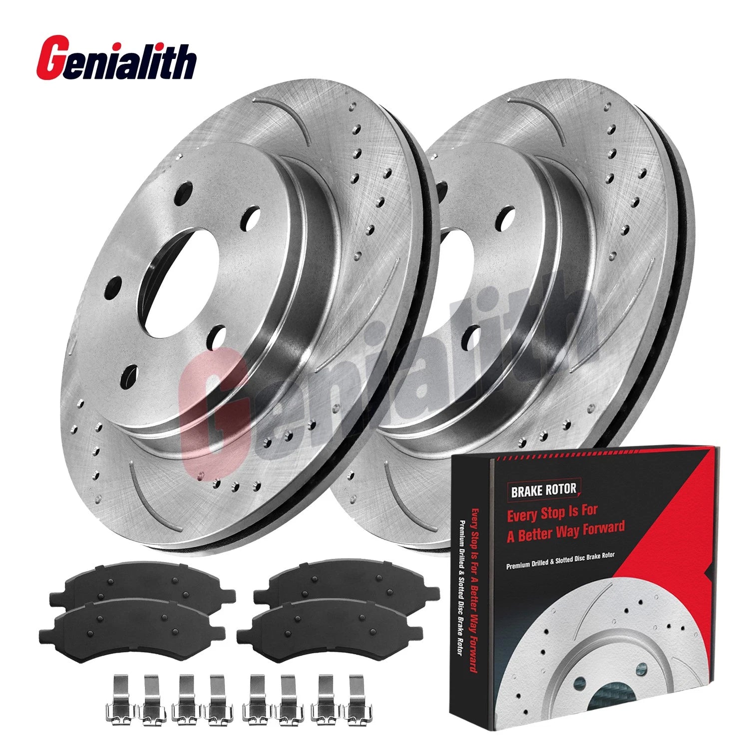 Front Disc Brake Rotors & Ceramic Pads for Dodge Ram 1500, Durango