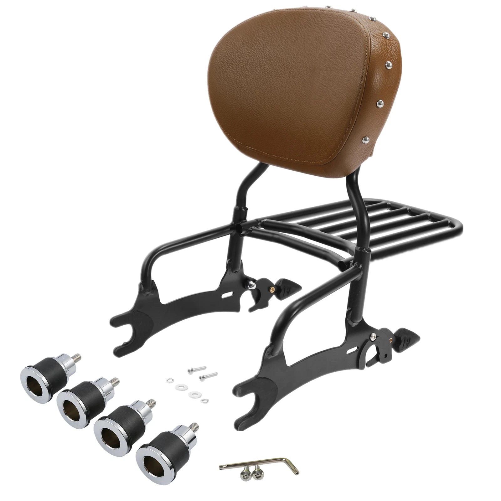 Sissy Bar Luggage Rack Spools Kit for Indian Chieftain (2014–2024)
