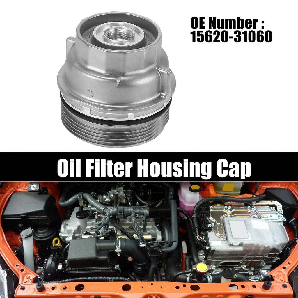 Oil Filter Housing Cap for Toyota Camry, Lexus ES300h, IS250, GS300 (2012–2020) 15620-31060