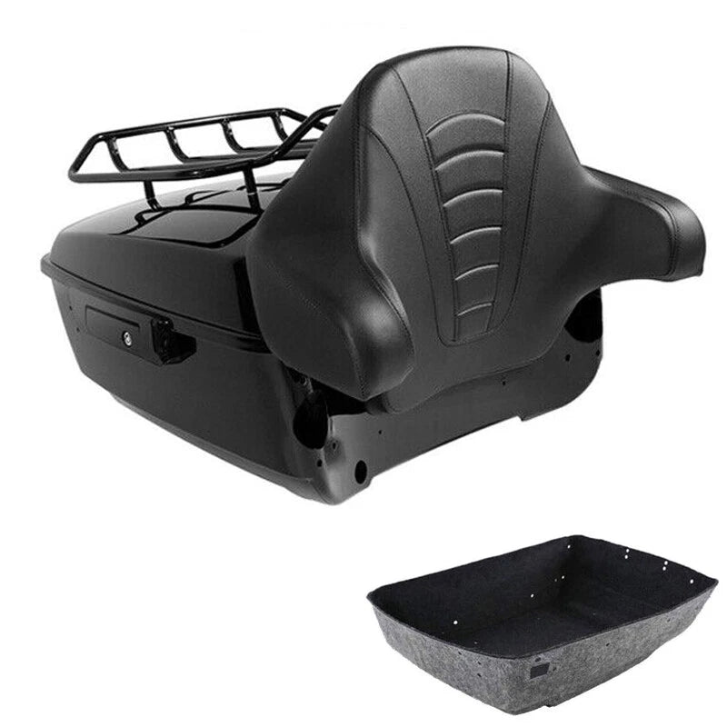 King Trunk Backrest Luggage Rack for Harley CVO Street Road Glide (2014–2026)