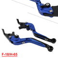 CNC Blue Extendable Brake Clutch Levers for Honda CBR650R CB650R/F (14-23)